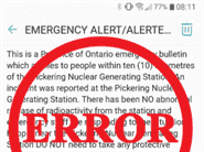 Emergency alert sent by error