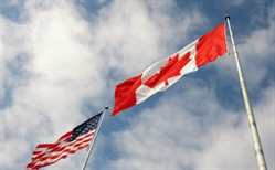 canada usa flags