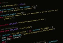 A close-up view of PHP code displayed on a computer screen, highlighting programming and development concepts.