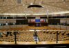 Канада запустила новую программу госзакупок для малого бизнеса Empty European Parliament auditorium in Brussels, Belgium.
